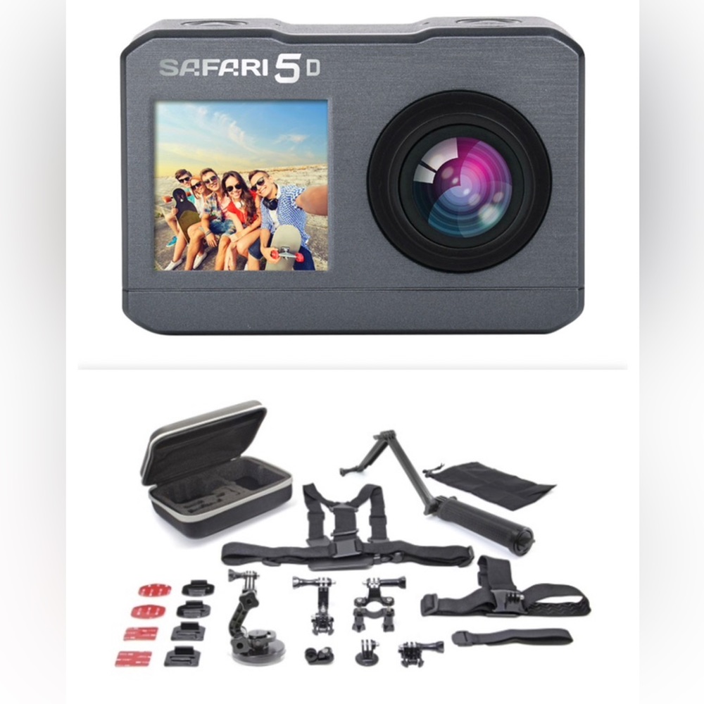 Safari 5 Action Camera + 16-in-1 Fun Pack Bundle New in Box